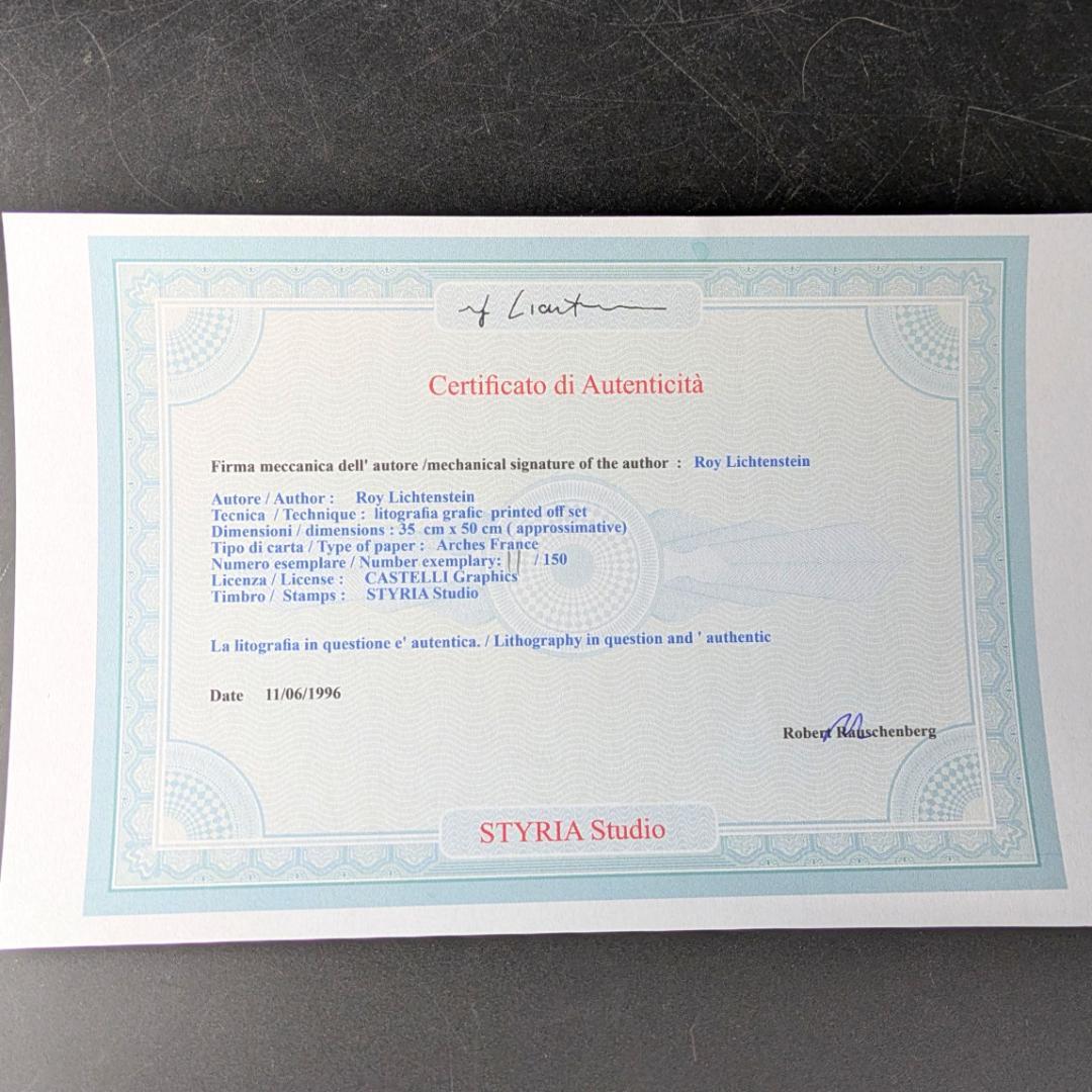 ロイ・リキテンスタイン Crying Girl オフセット複製　COA限定150