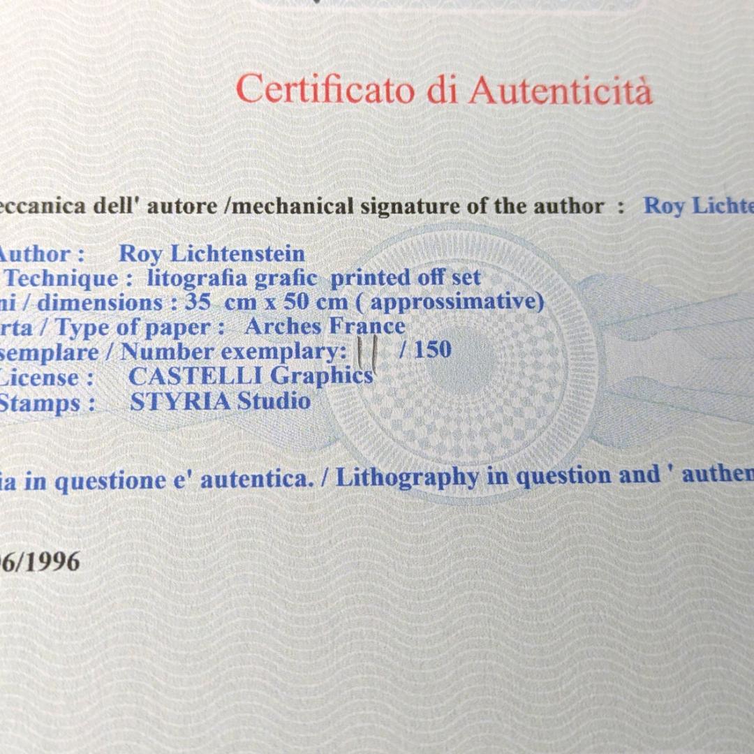 ロイ・リキテンスタイン Crying Girl オフセット複製　COA限定150