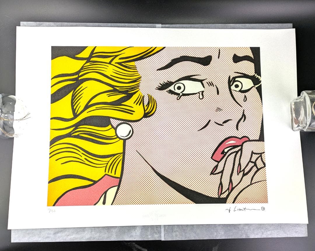 ロイ・リキテンスタイン Crying Girl オフセット複製　COA限定150