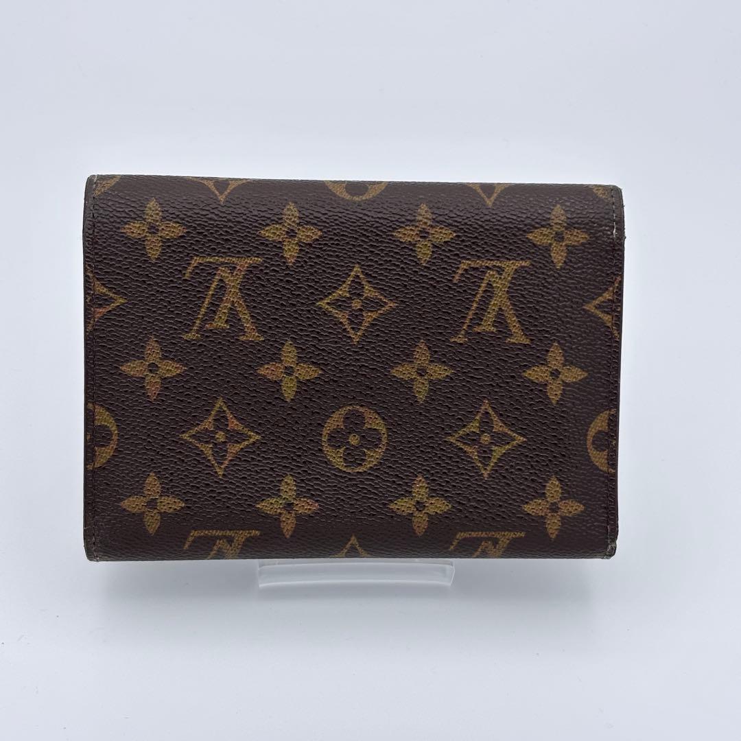 ルイヴィトン モノグラム ポルトトレゾール エテュイパピエ　三つ折り財布　正規品