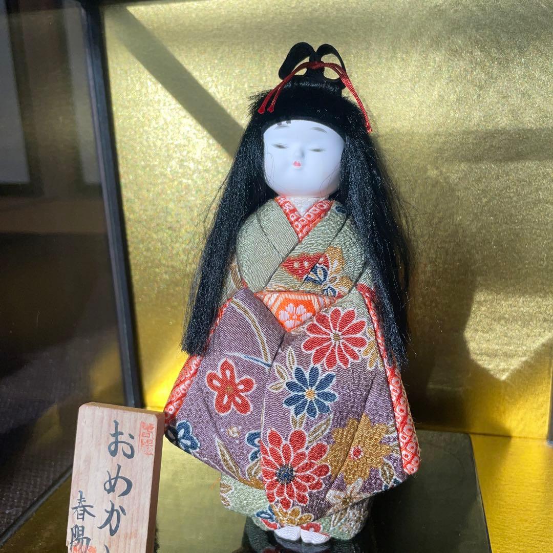 市松人形 昭和初期 骨董 アンティークドール 女の子 45cm 着物 伝統