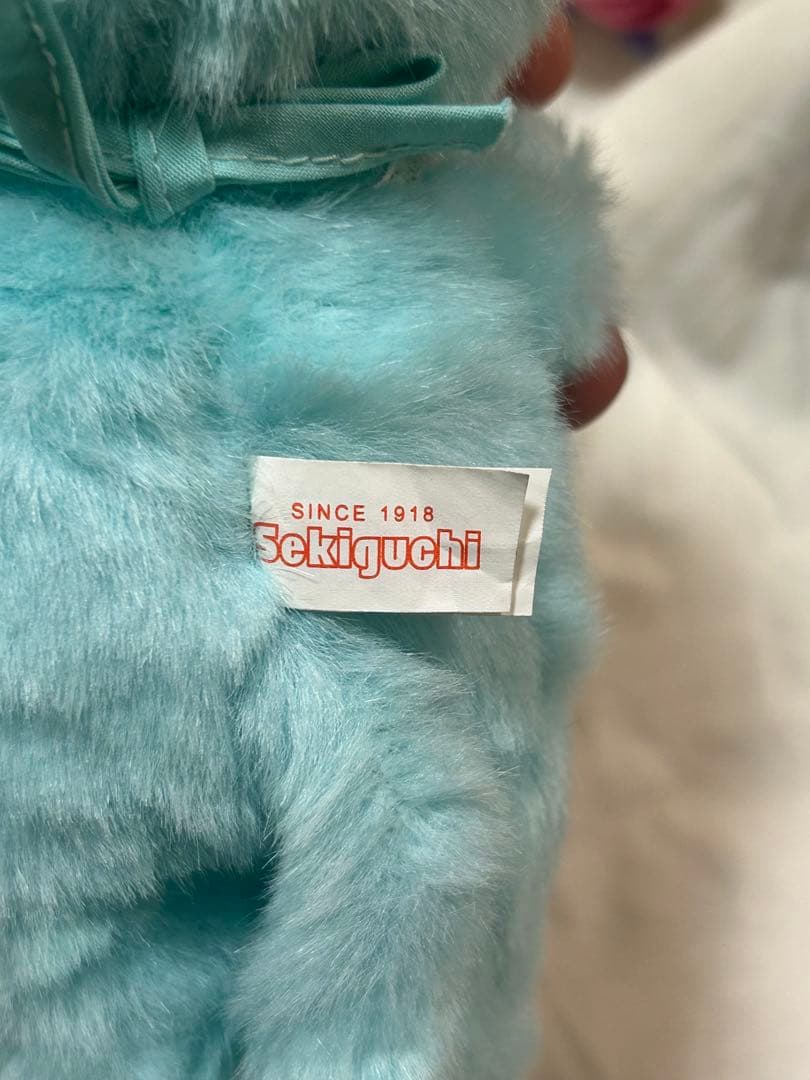 【希少品】モンチッチ 30周年トーンシリーズ セキグチ ライトブルーぬいぐるみ