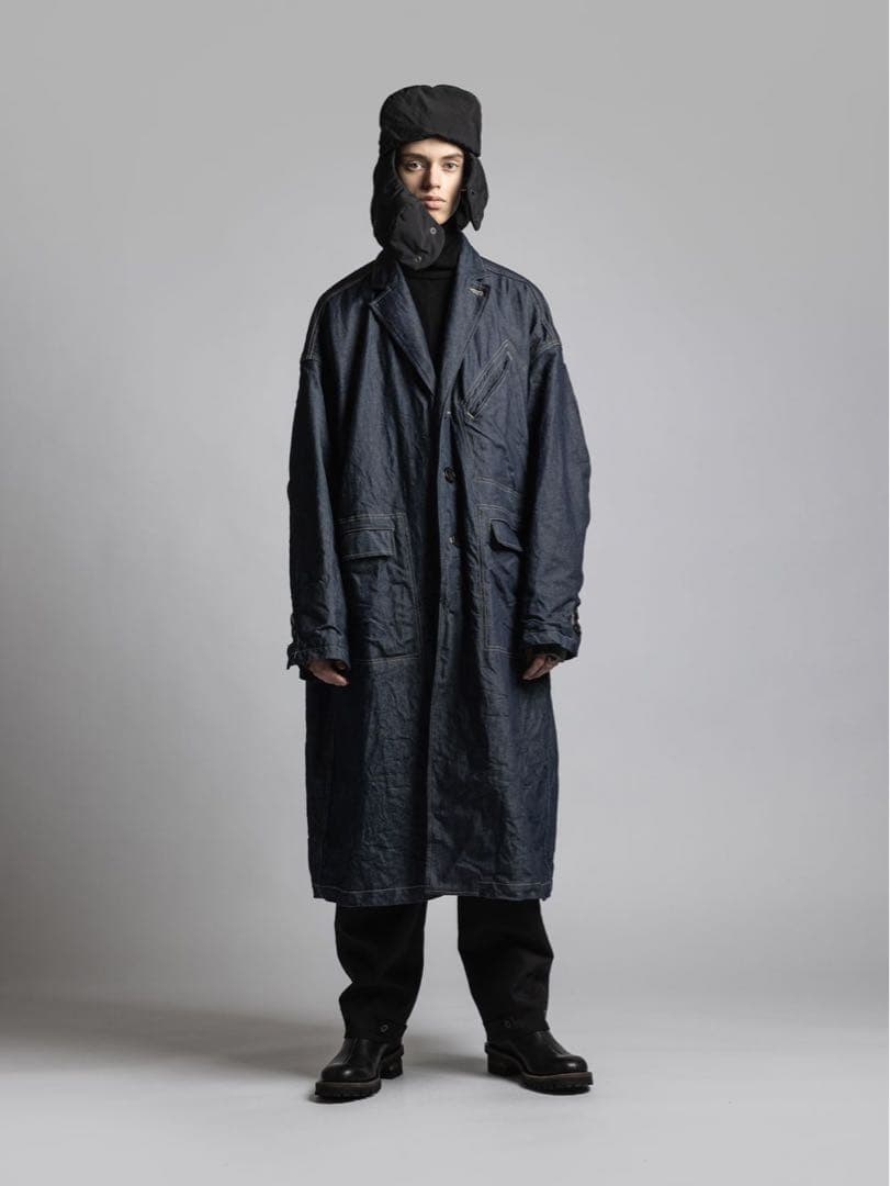 the viridi-anne デニムオーバーコート