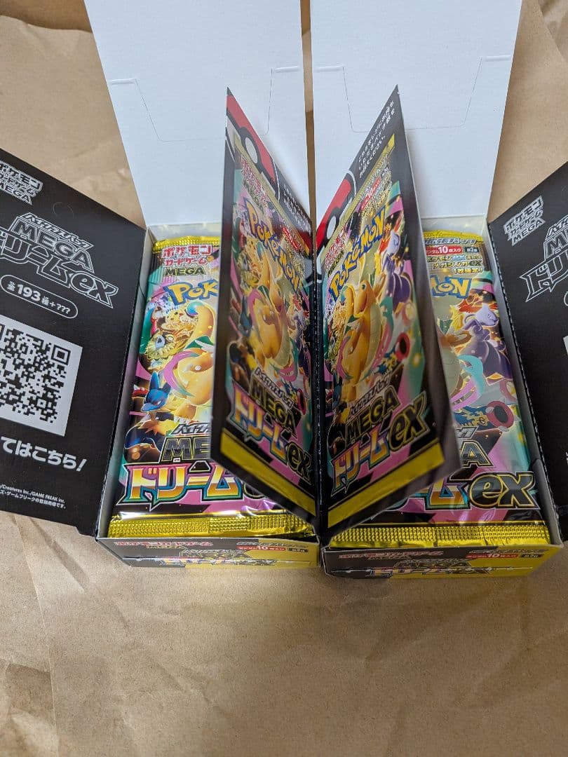 ポケモンカードゲーム MEGAドリームex シュリンク ペリペリなし 2BOX