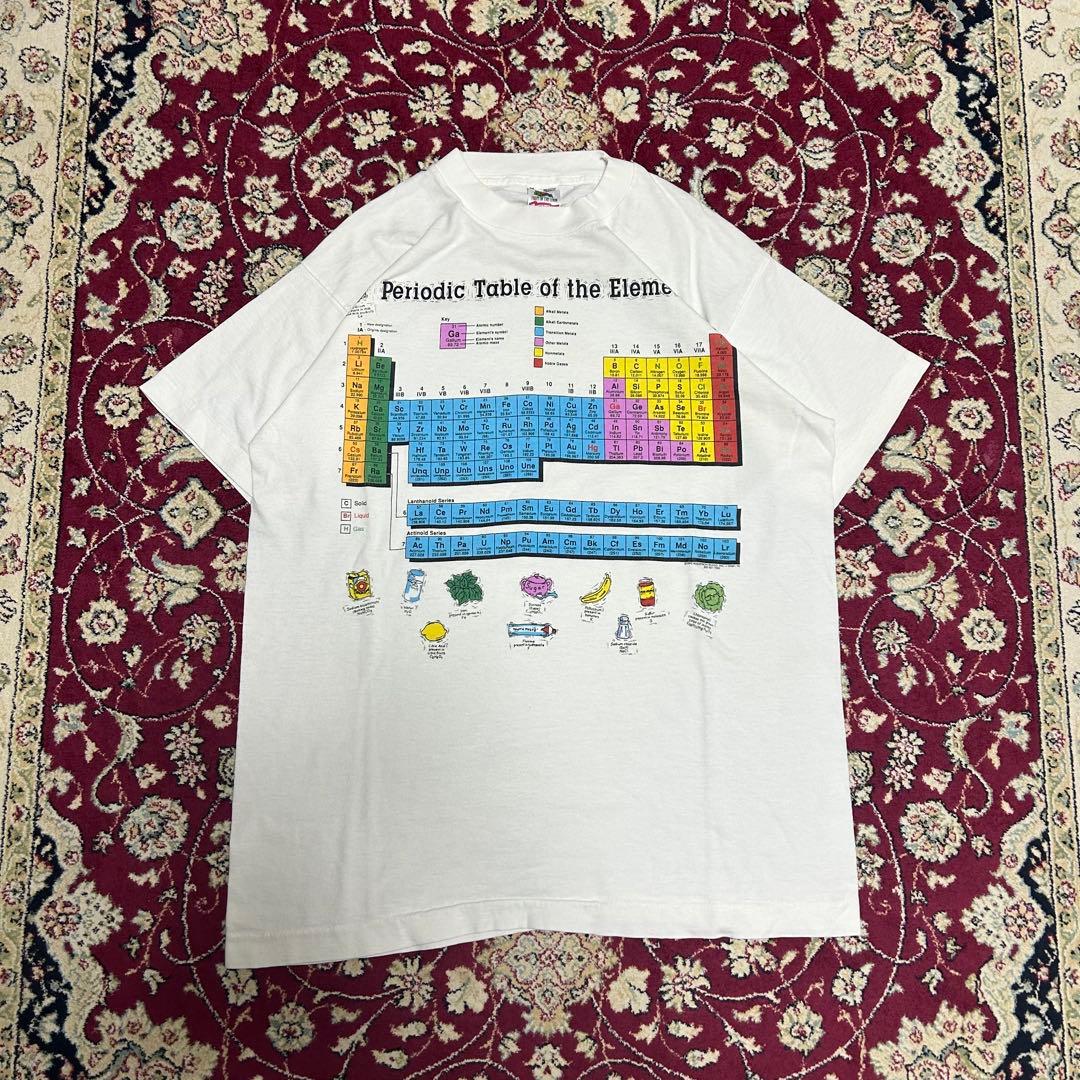 90s ビンテージ 在原みゆ紀 着用 元素記号 ロングスリーブTシャツ 周期