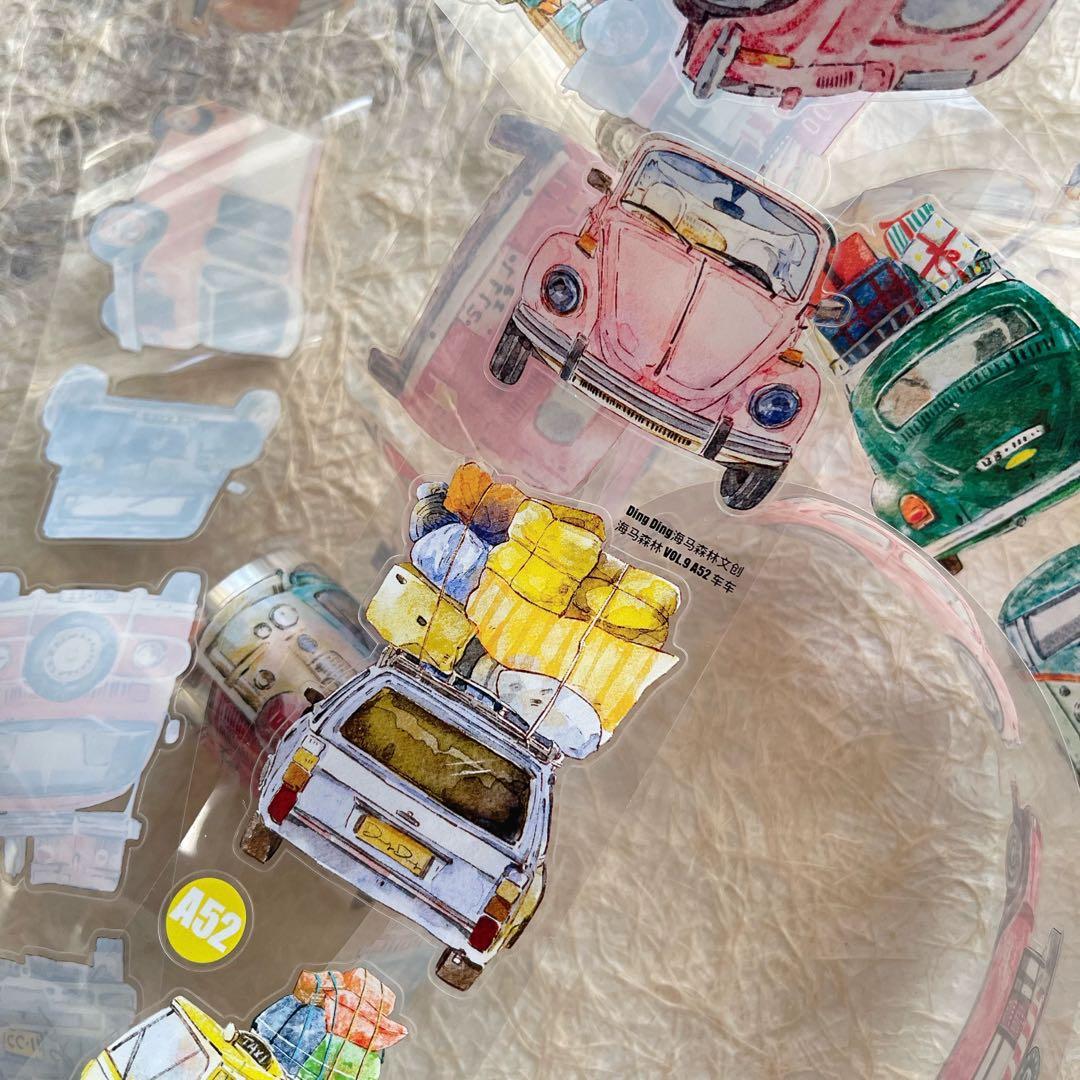 DingDing文创《车车》海外マスキングテープ マステ 【2733】