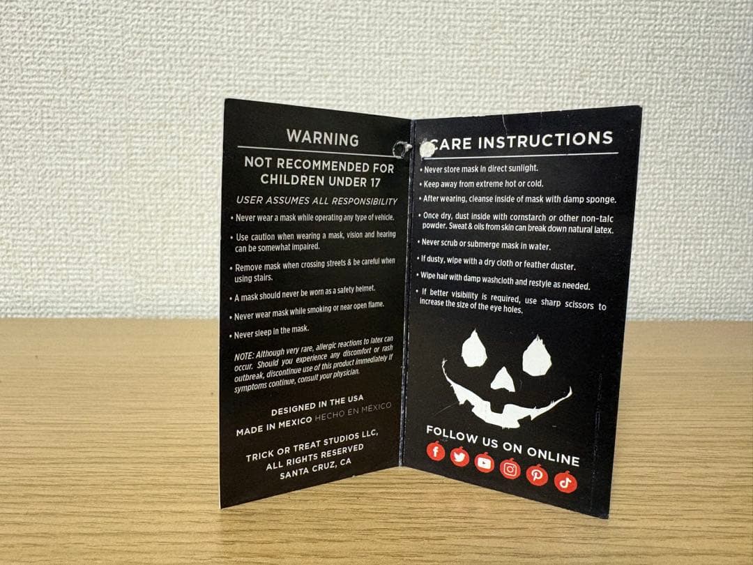 映画ハロウィンKILLS マイケルマイヤーズ　マスク