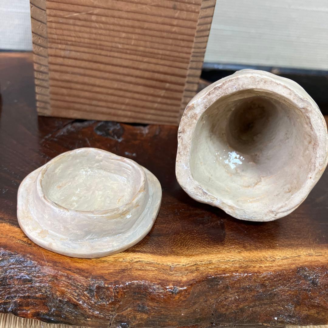 希少 萩焼 九代三輪雪堂 狸香合 陶器 - メルカリ