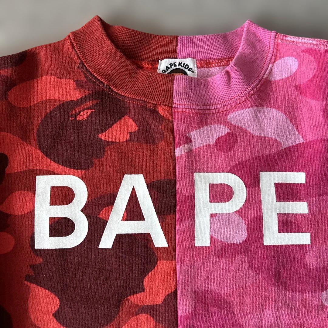 BAPE KIDS 迷彩柄 長袖カットソー 110