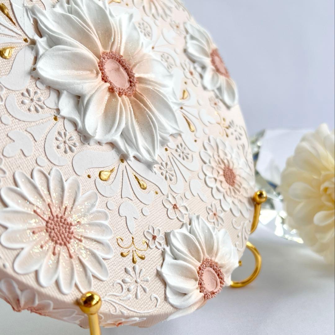 melia テクスチャーアート 花の絵 絵画 インテリアアート 花 立体 絵