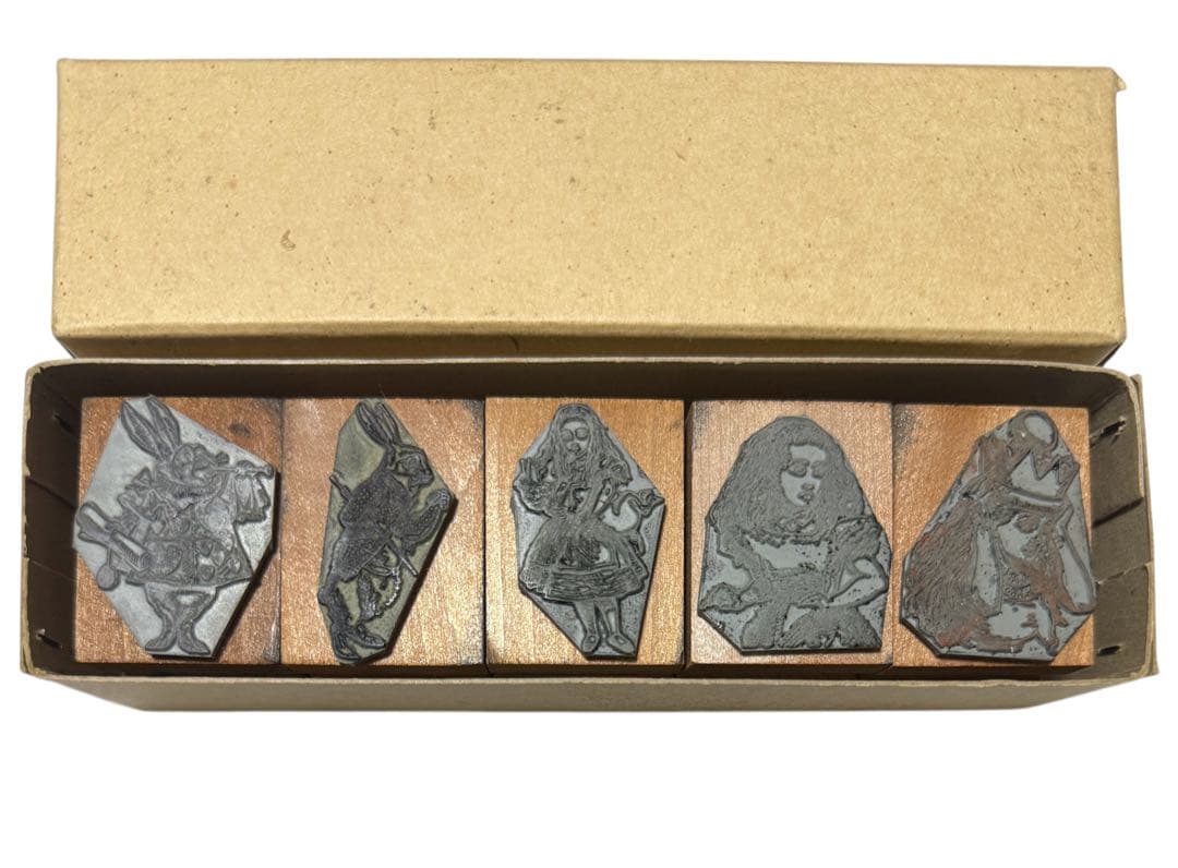 UKアンティーク⭐︎スタンプ⭐︎不思議の国のアリス7個セット