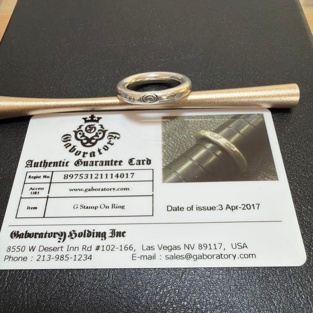 アクセサリー Gaboratory G Stamp On Ring