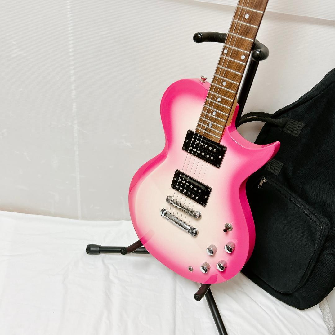 美品 Burny バーニー Lespaul Custom レスポール ピンク