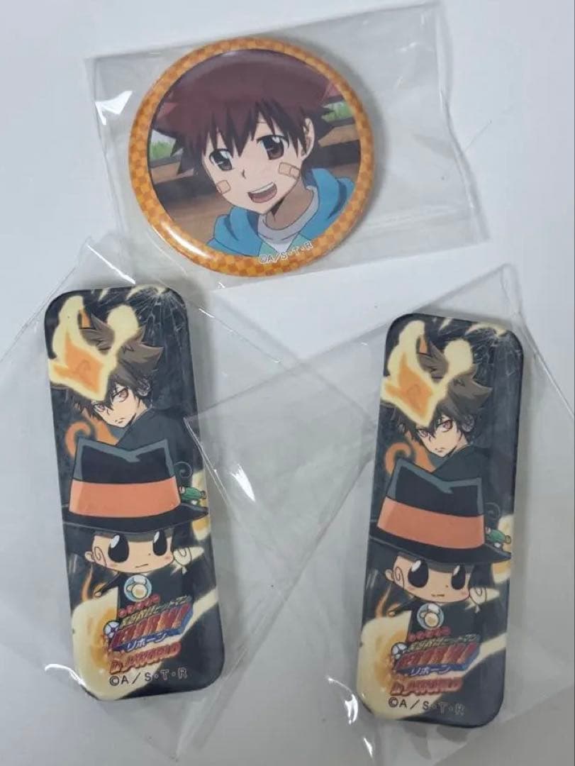 家庭教師ヒットマンREBORN 沢田綱吉 J-WORLD ロング 缶バッジ 家庭教師