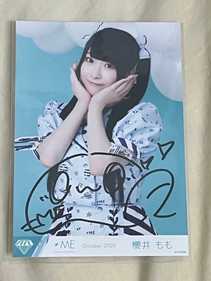 ≠ME ノイミー 生写真 櫻井もも 1st MV衣装 直筆サイン ノイミー ≠ME