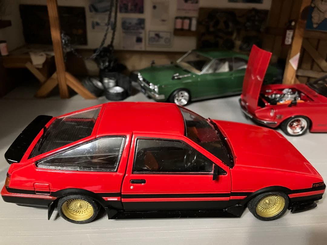 国産名車コレクション 1/24 スプリンター トレノ　スポイラー付き