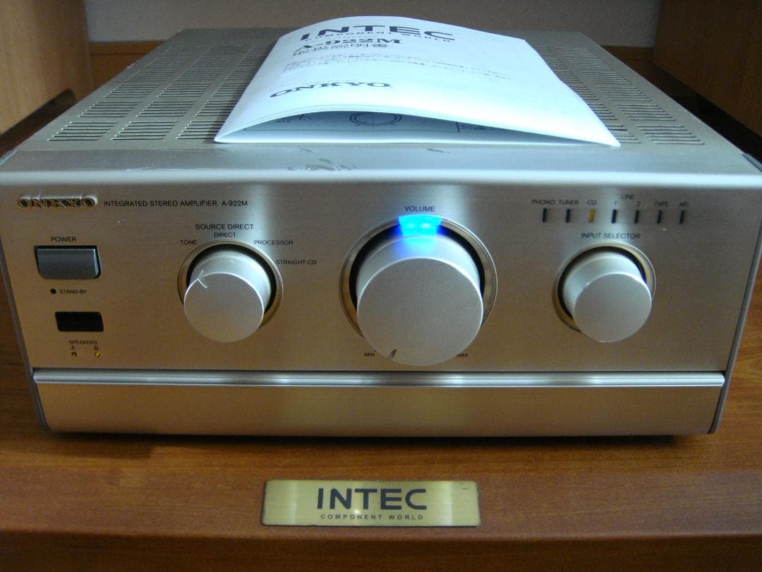 整備済 ONKYO オンキョー プリメインアンプ A-922M 取説付