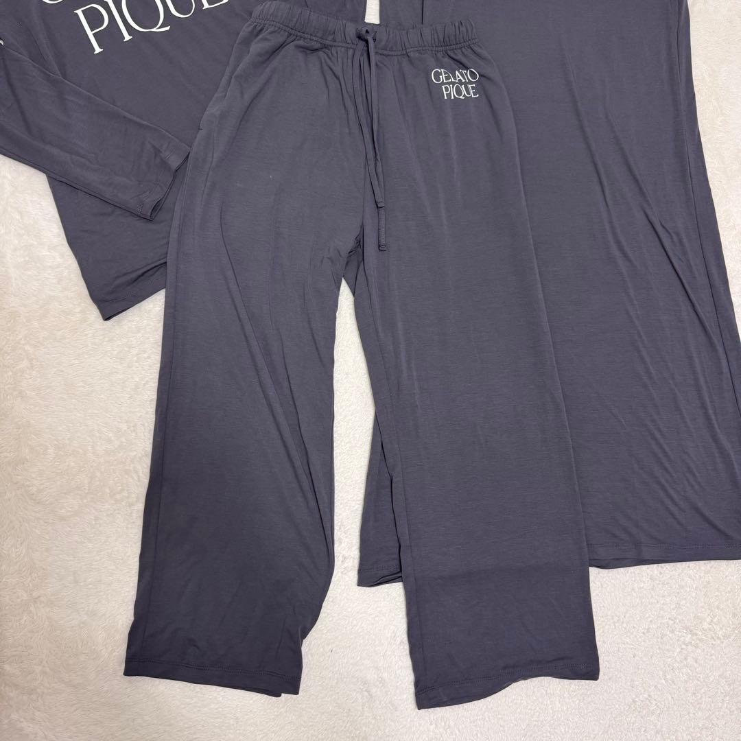 【ジェラピケ】2025年 ルームウェア 3点set ダークグレー