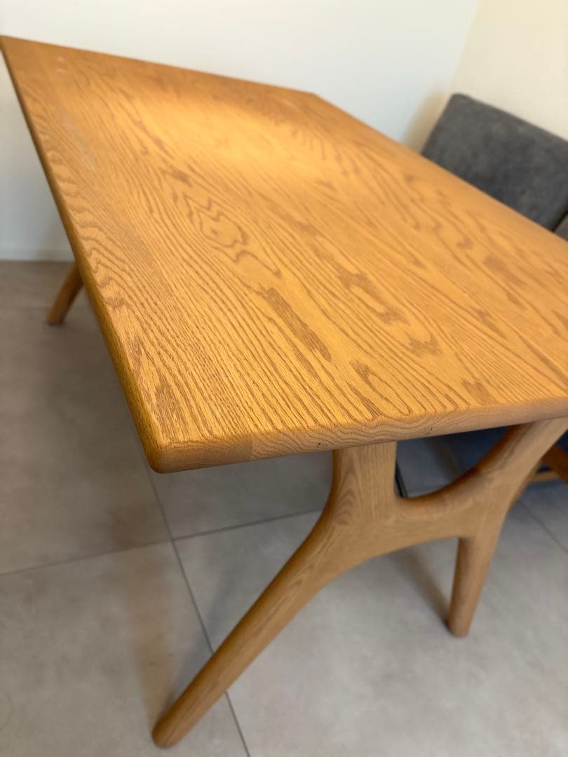 値下 北欧 リビングダイニングテーブル オーク材 4人掛け 四角 筑波産商