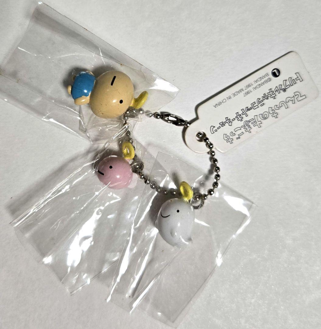 昭和レトロ てんしっちのたまごっち トリプルキャラコットキーチェーン