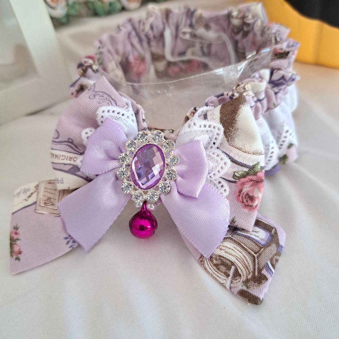 短毛シュシュ、ハロウィン限定、スイートロリータ(パープル)