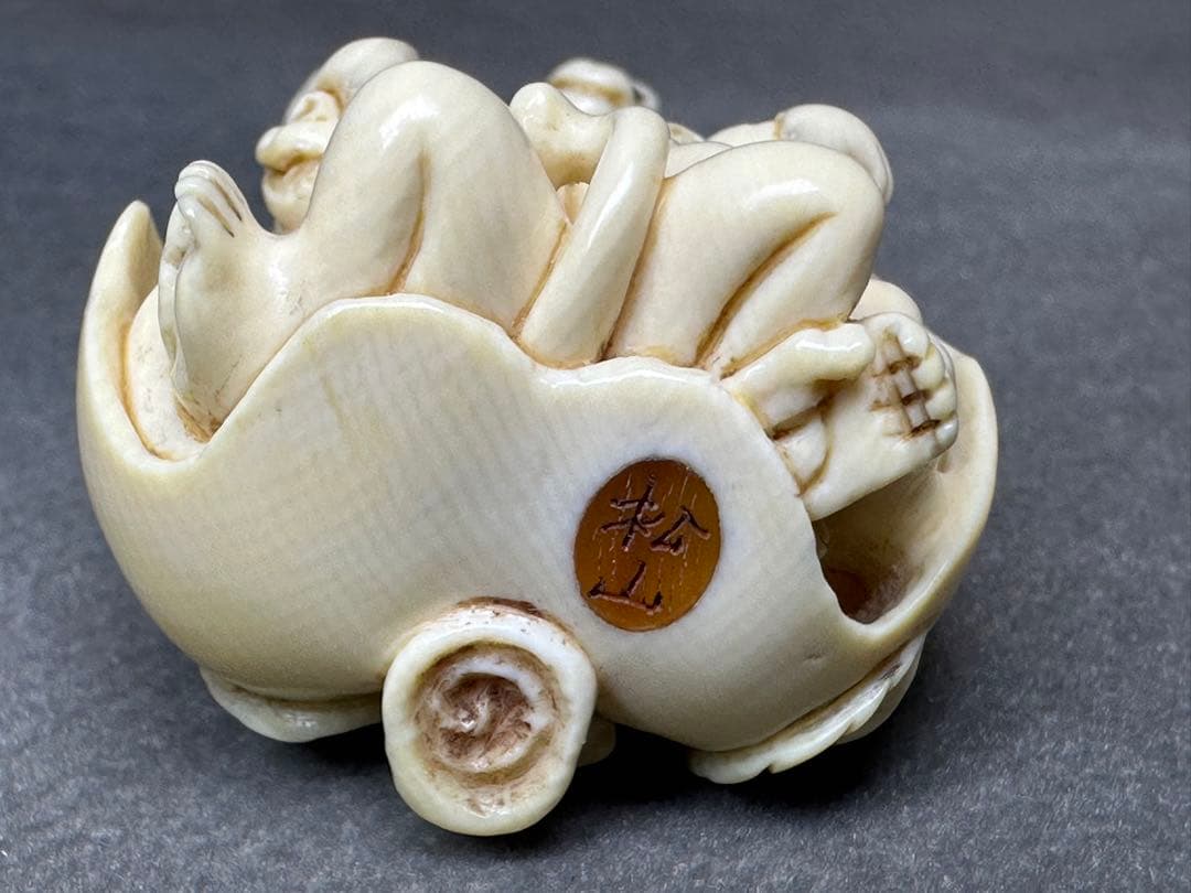 極上置物時代物元禄美人天然素材アンティーク和彫骨董飾り物古美術品