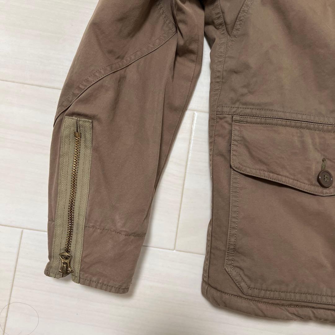 ダブルアールエルRRLボア襟 ブラウンジャケット