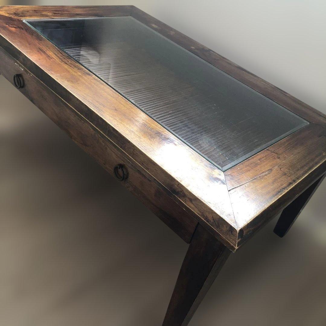 フランスアンティーク木製ベッドサイドキャビネット/ナイトテーブル机