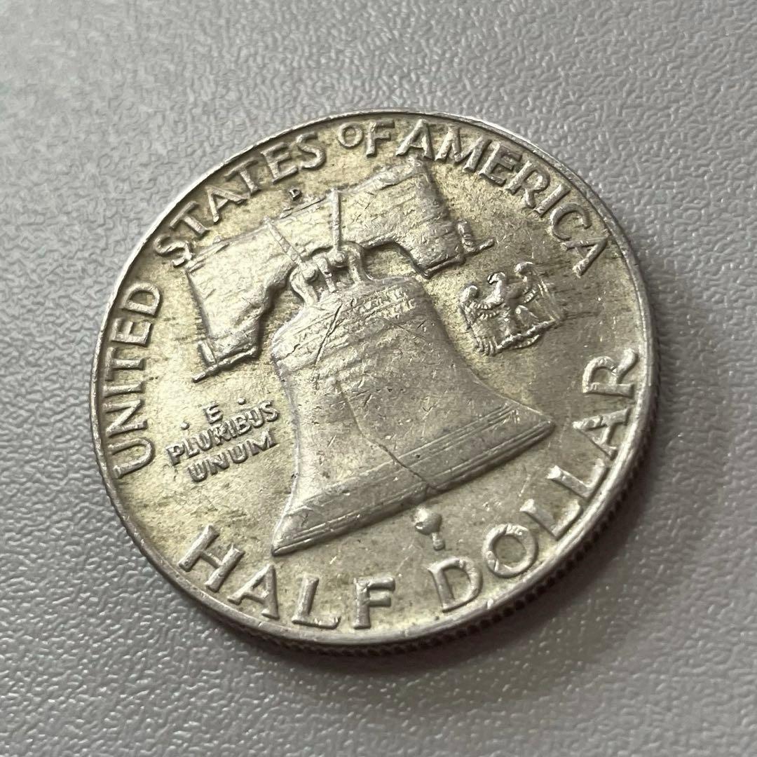 1958年 フランクリン ハーフダラー 銀貨 良品 - メルカリ