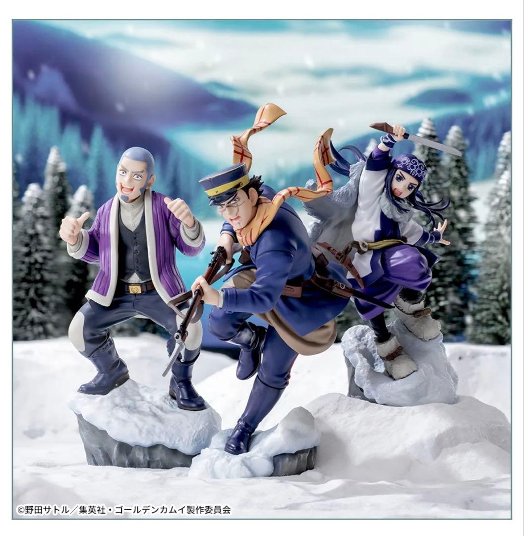 ゴールデンカムイ』XrossLinkフィギュア 杉元佐一・アシㇼパ・白石由竹