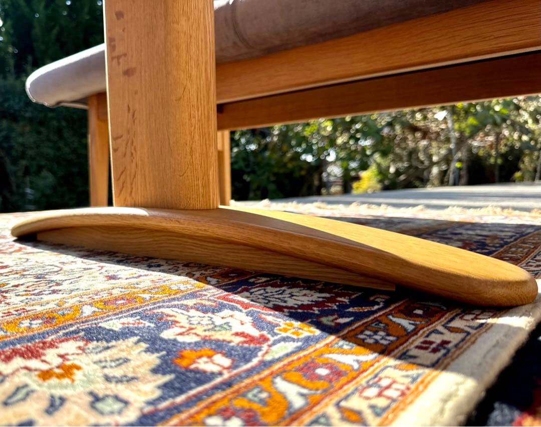 美品 飛騨産業 森のことば LDテーブル 160 オーク無垢 日本製 26.9万