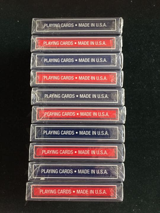 絶版 新品未使用]復刻版バイスクル ビンテージバック赤青各1個