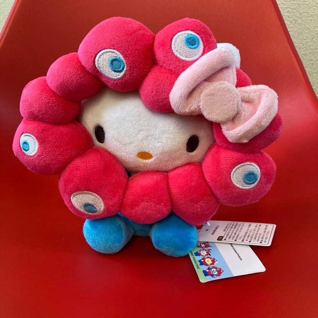 新品 ミャクミャク キティちゃんぬいぐるみ Mサイズ 大阪万博会場限定