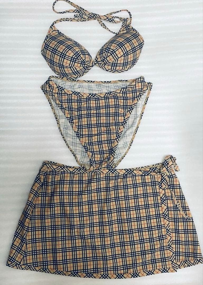 専用 最終値下げ バーバリー ノバチェック 水着 ベージュ スイムウェア