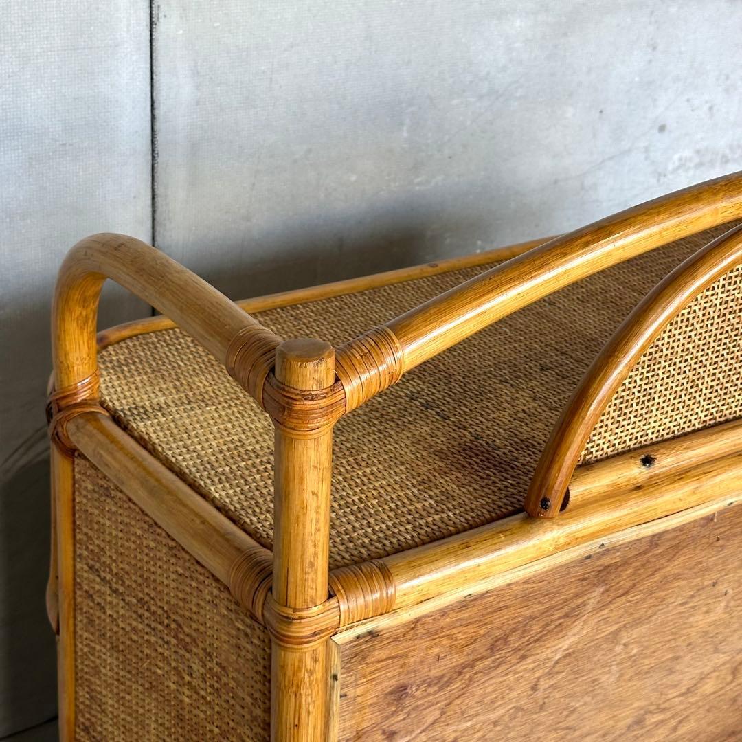 ラタン꧂ 70s〜80s昭和レトロ♢ ラタンチェスト 5段 籐家具 ナチュラル