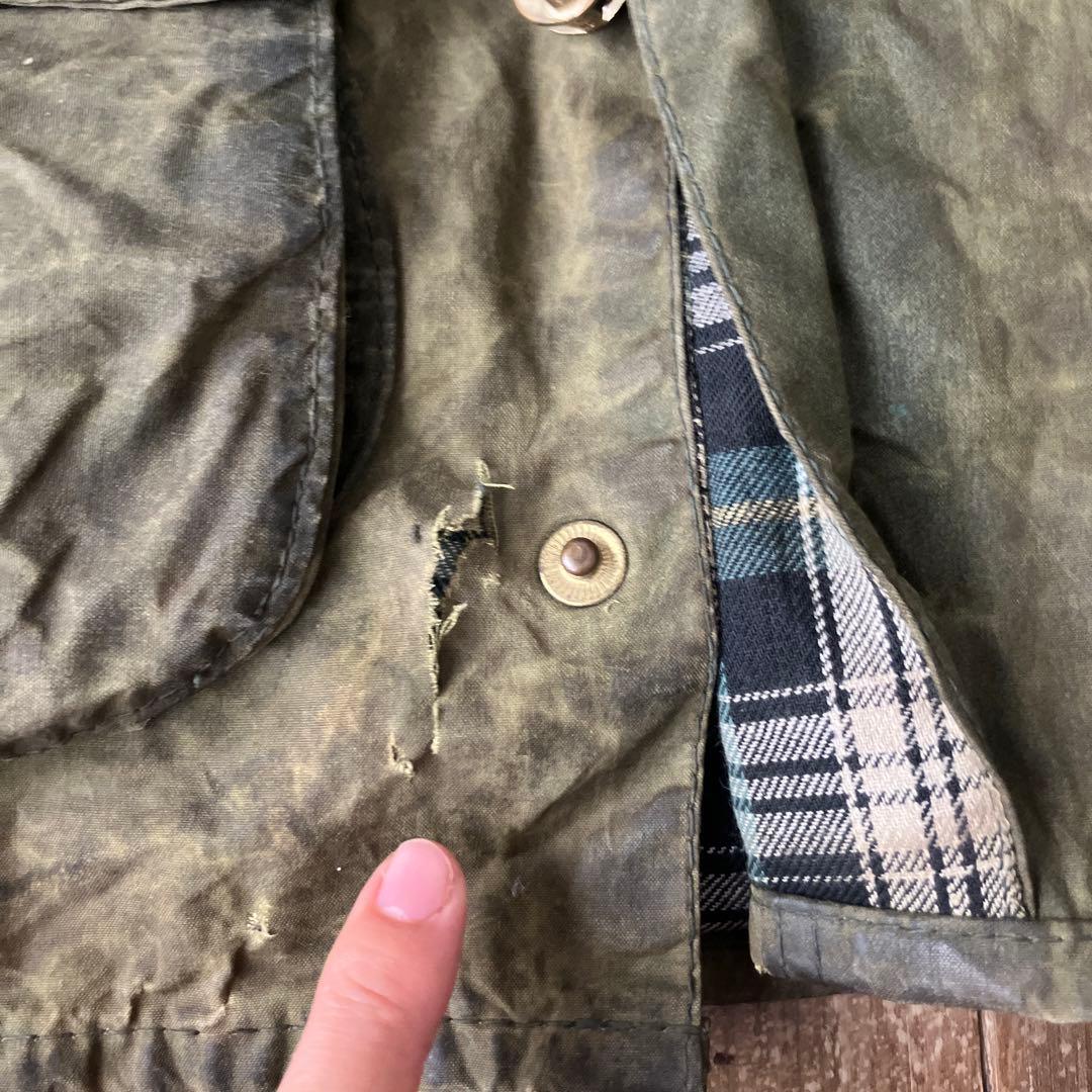 Barbour Beaufort ジャケット オリーブ色　C36 91CM