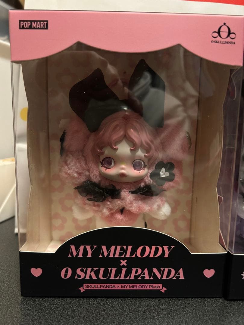 My Melody × Kuromi × SKULLPANDA ぬいぐるみ