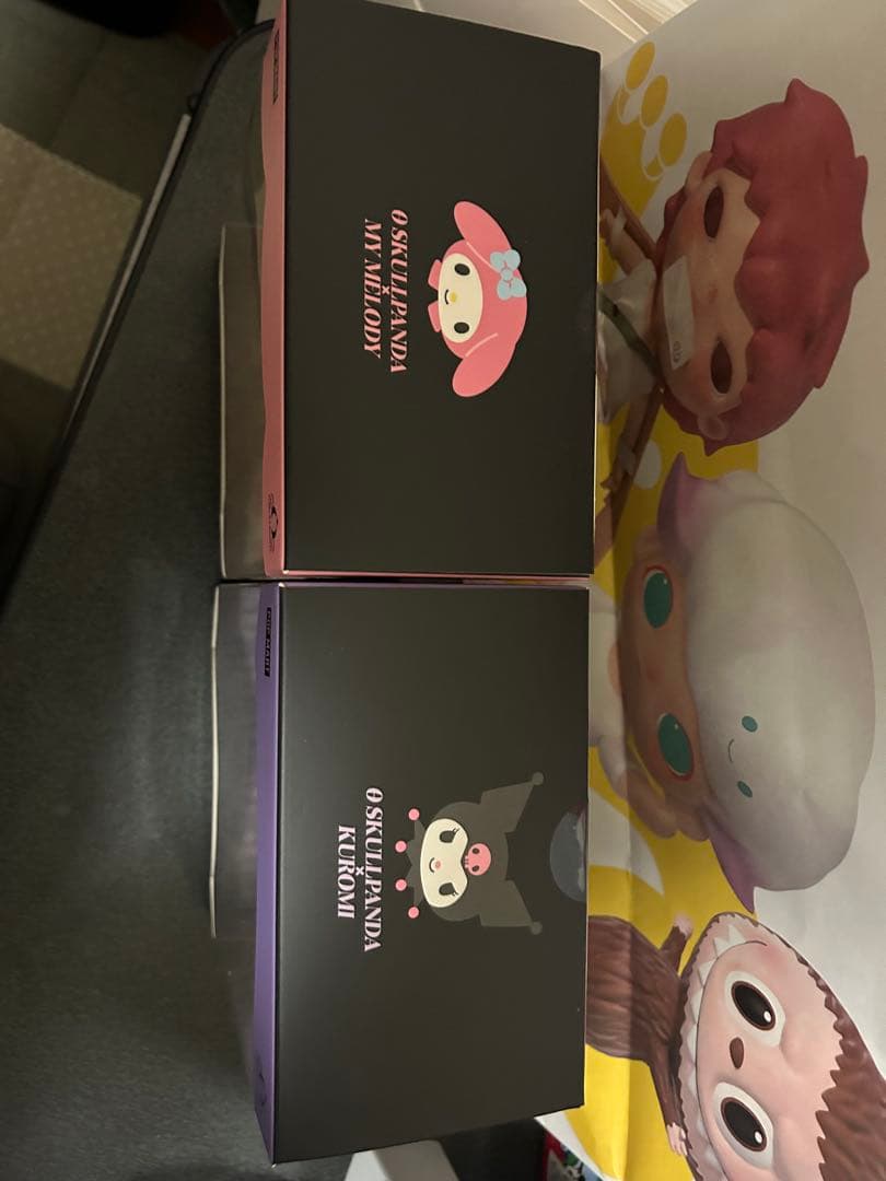 My Melody × Kuromi × SKULLPANDA ぬいぐるみ