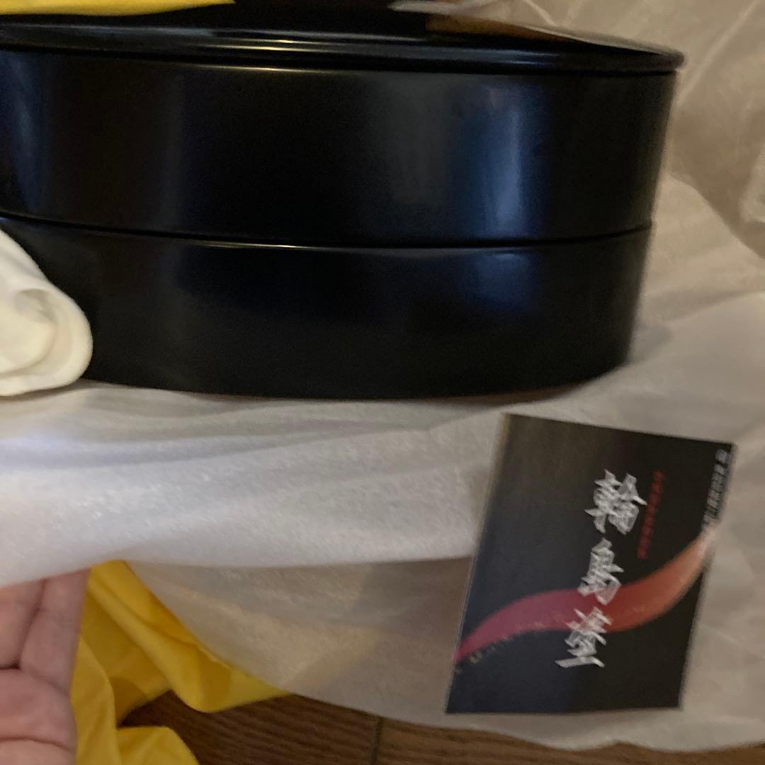 輪島塗　二段重　オーバル型　吉田漆器工房　ひな祭り　花見　テーブルコーディネート