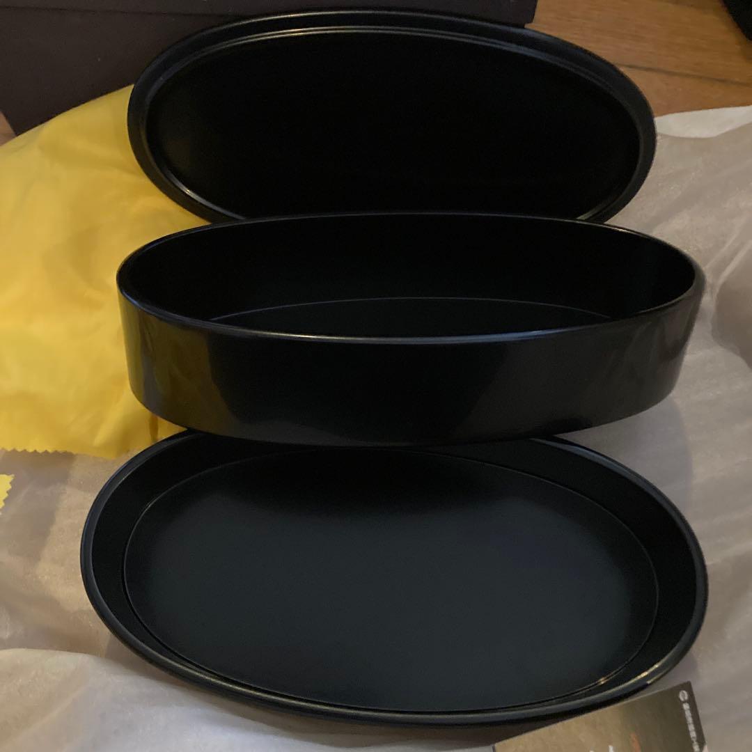 輪島塗　二段重　オーバル型　吉田漆器工房　ひな祭り　花見　テーブルコーディネート