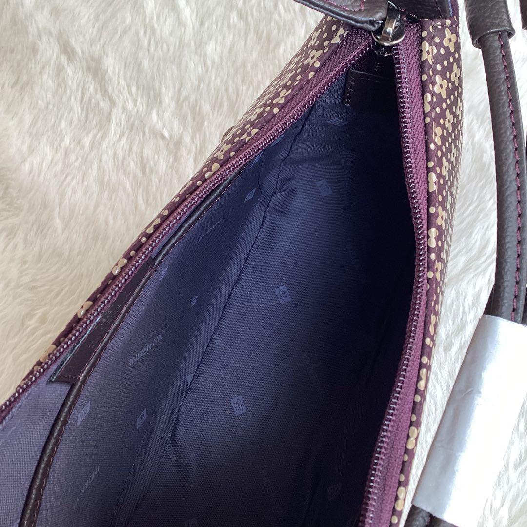 未使用 印傳屋 INDEN-YA 5ポシェット ショルダーバッグ ハンドバック