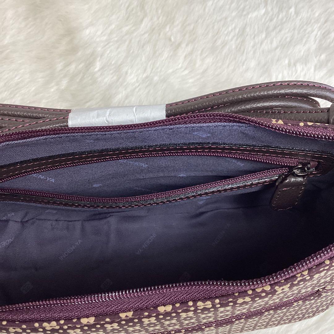未使用 印傳屋 INDEN-YA 5ポシェット ショルダーバッグ ハンドバック