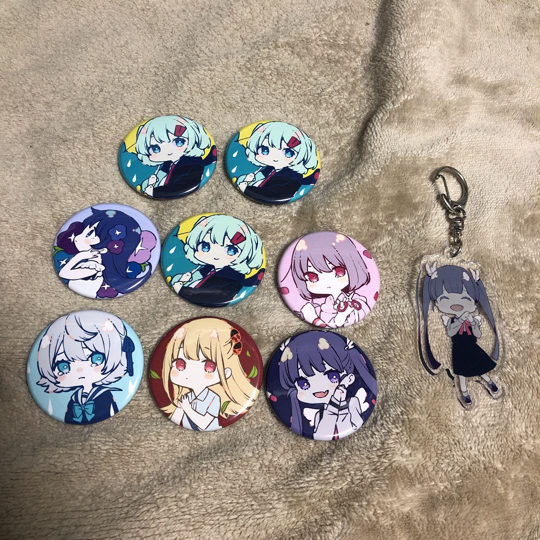 ツユキーホルダー缶バッジタオル