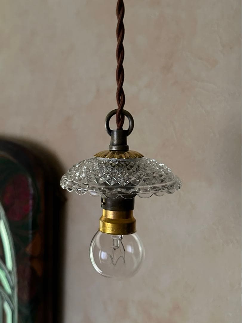 20年代 フランス アンティーク ダイヤモンドキルト模様の小さな