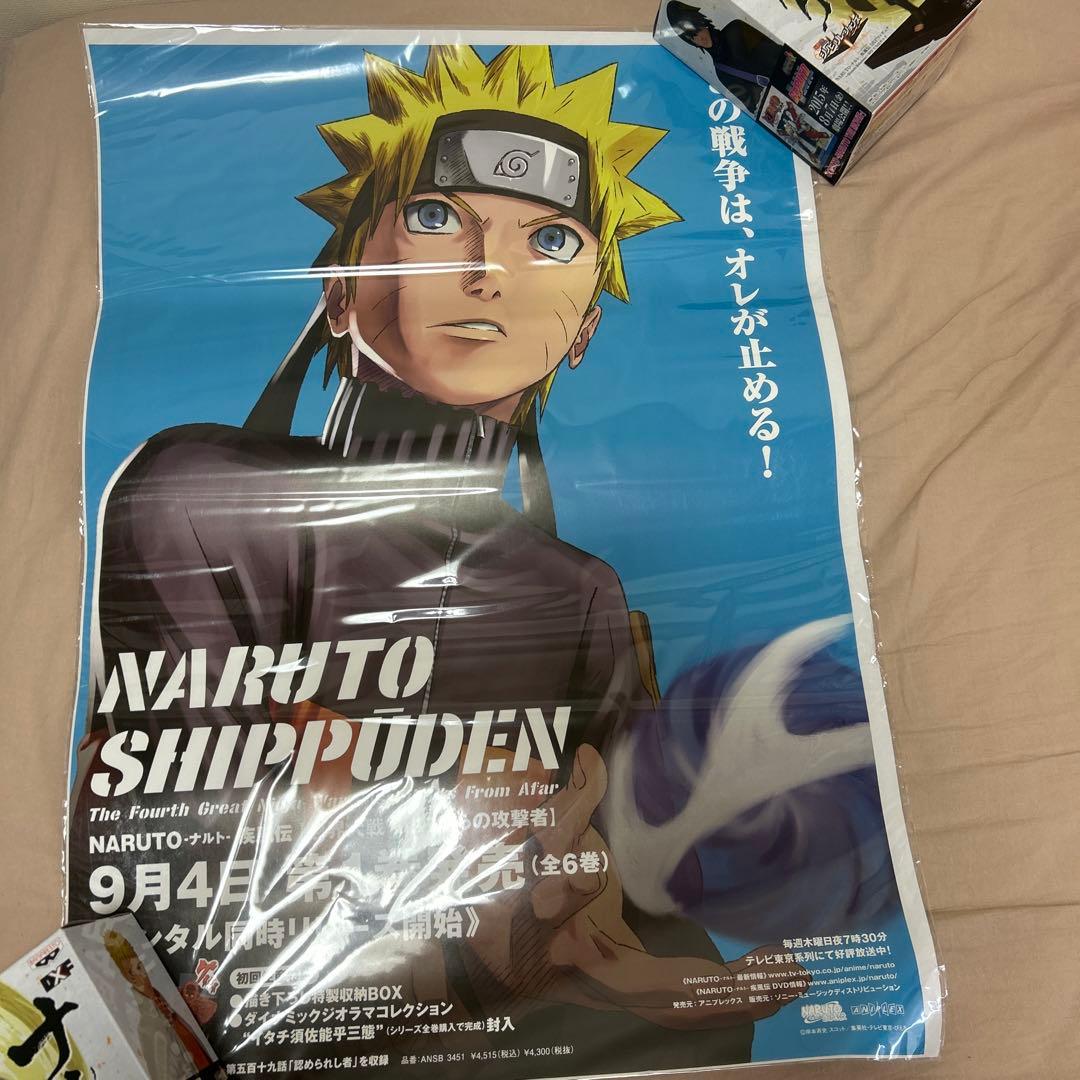 ナルト ポスター】希少] NARUTO 疾風伝 家族 一楽 特大 クリアポスター