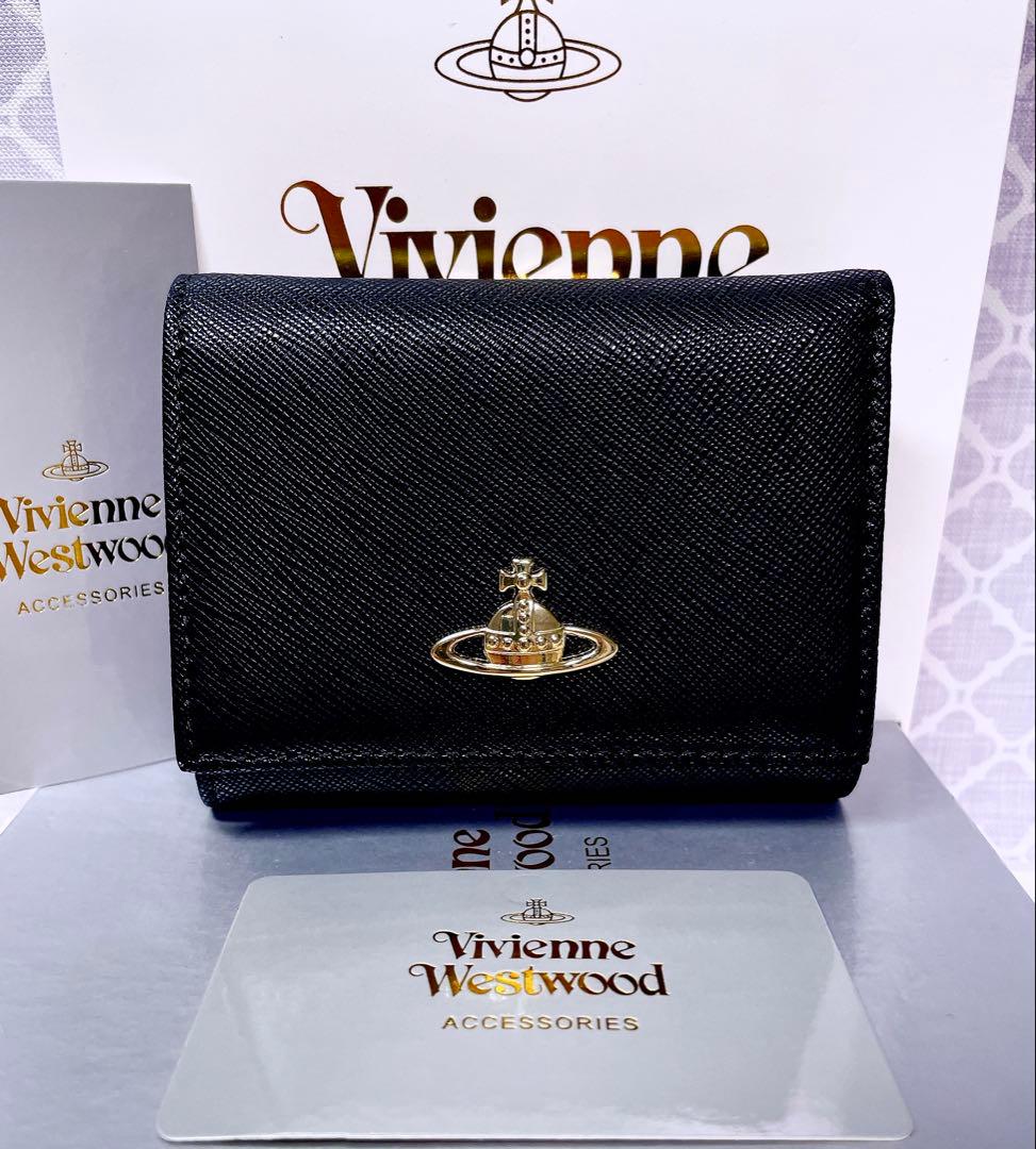 大人気✩ショッパー付】新品 ヴィヴィアン・ウエストウッド 三折り財布