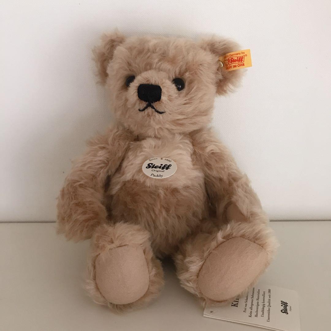 シュタイフ テディベア Paddy新品タグ付き、箱付き