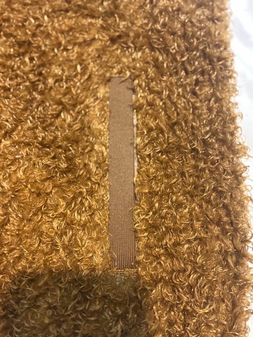 マスターバニーエディション　ふわもこボア　ベスト　テディベアブラウン　サイズ1