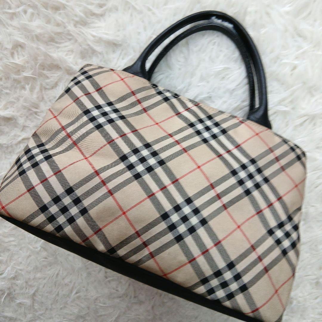 【BURBERRY BLUE LABEL】大容量ノバチェックハンドバッグ