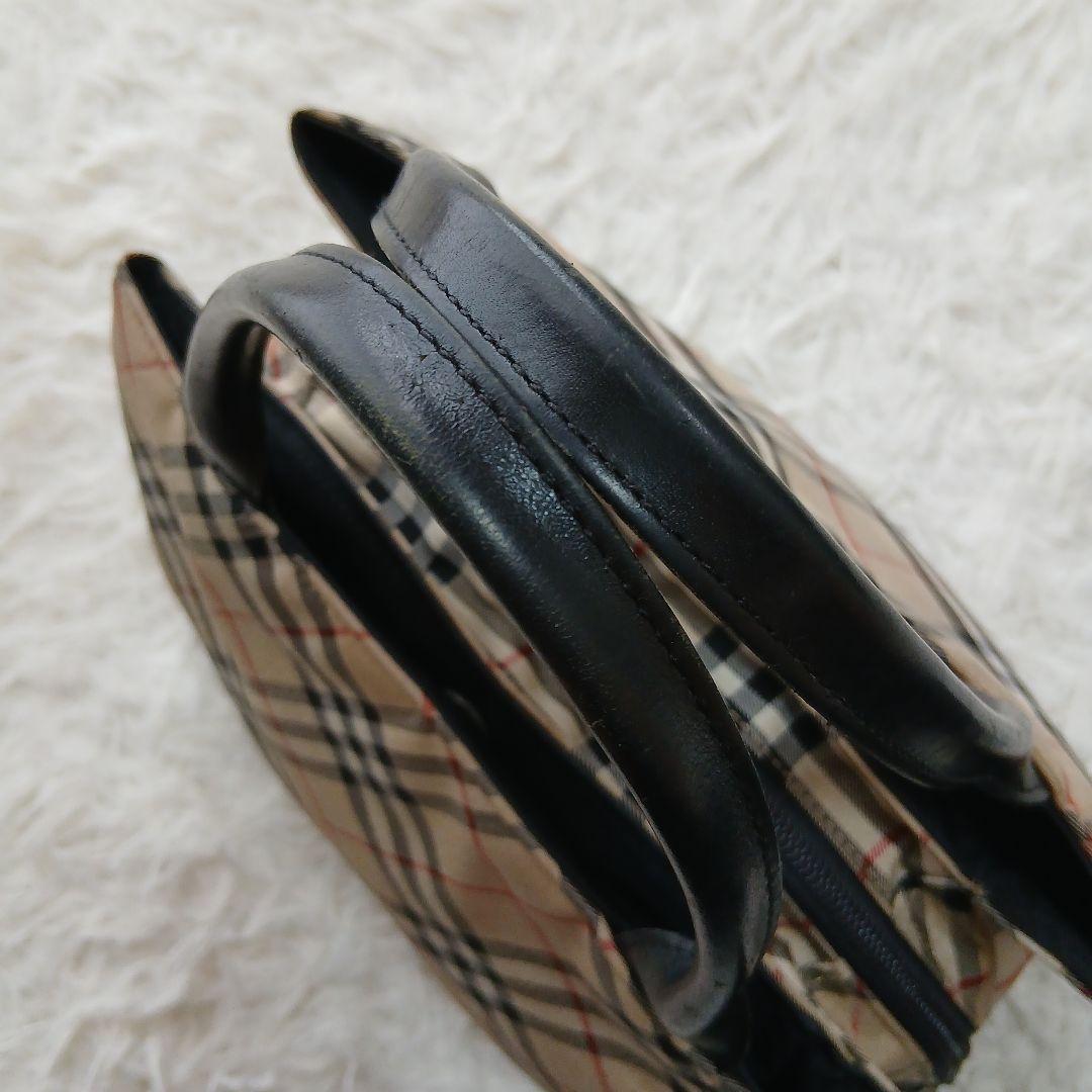 【BURBERRY BLUE LABEL】大容量ノバチェックハンドバッグ